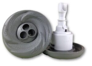 LA Spas Mini Storm Roto Massage Jet (With Logo) - Grey