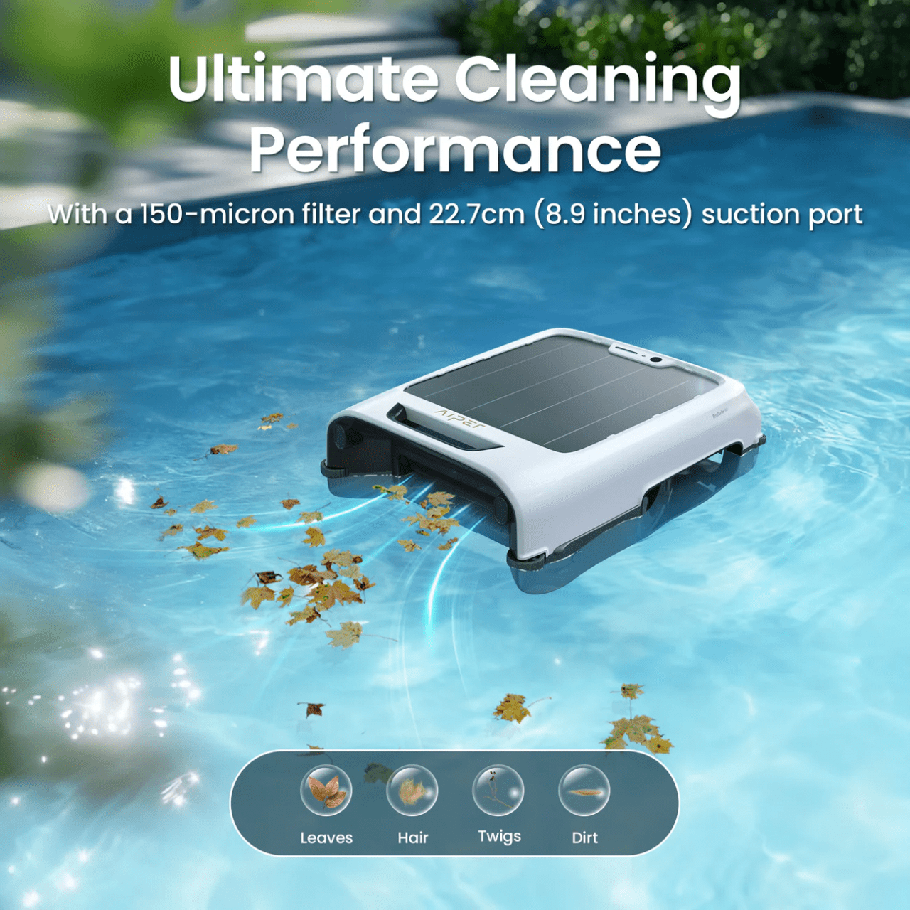 Aiper EcoSurfer M2 Cordless Robotic Pool Skimmer