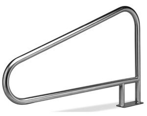 SR Smith PR-500 surface mounted stainless steel pool rail in Ocala, FL.